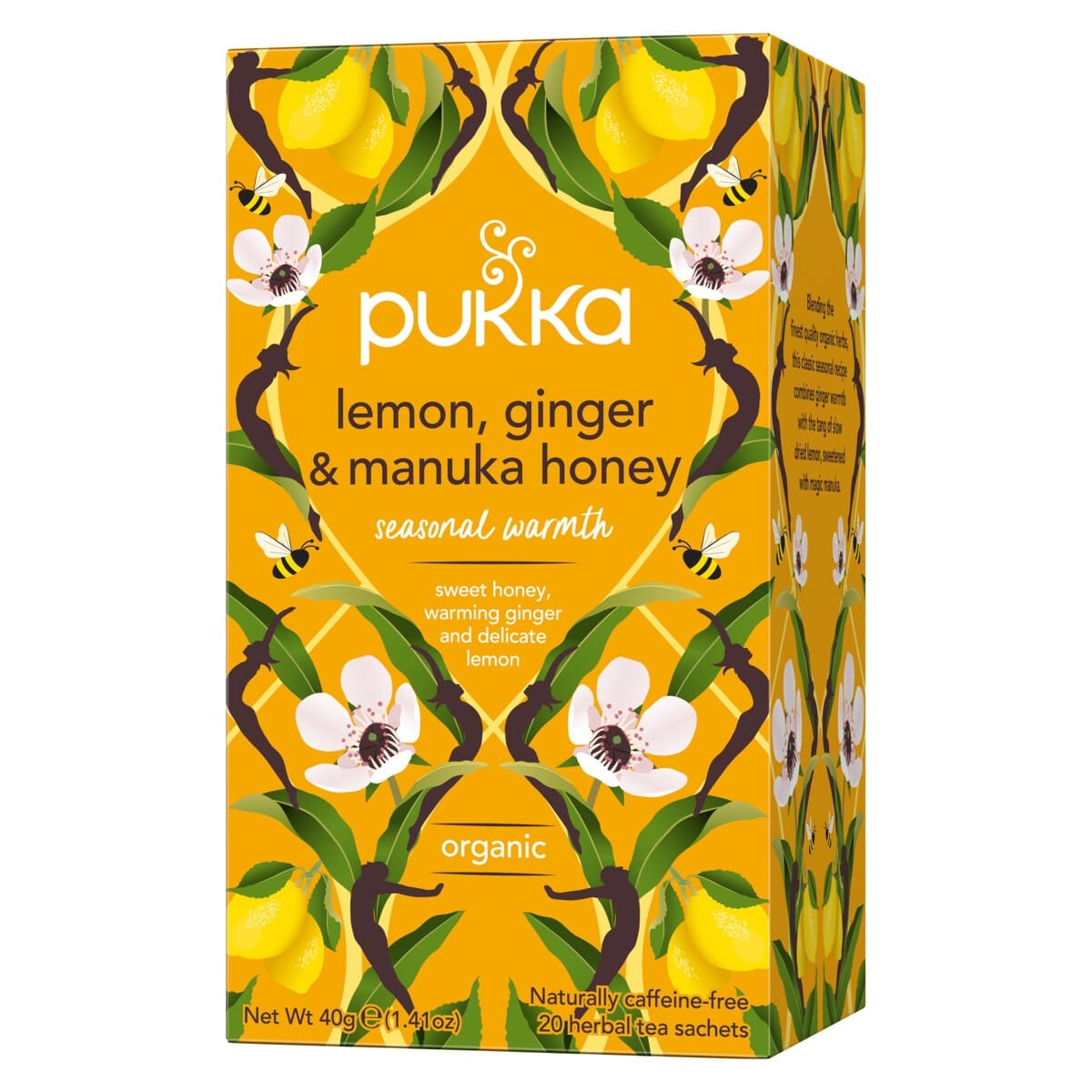 Pukka Citron, ingefära &amp; Manuka honungste ekologiskt - 20 st - bokstavste