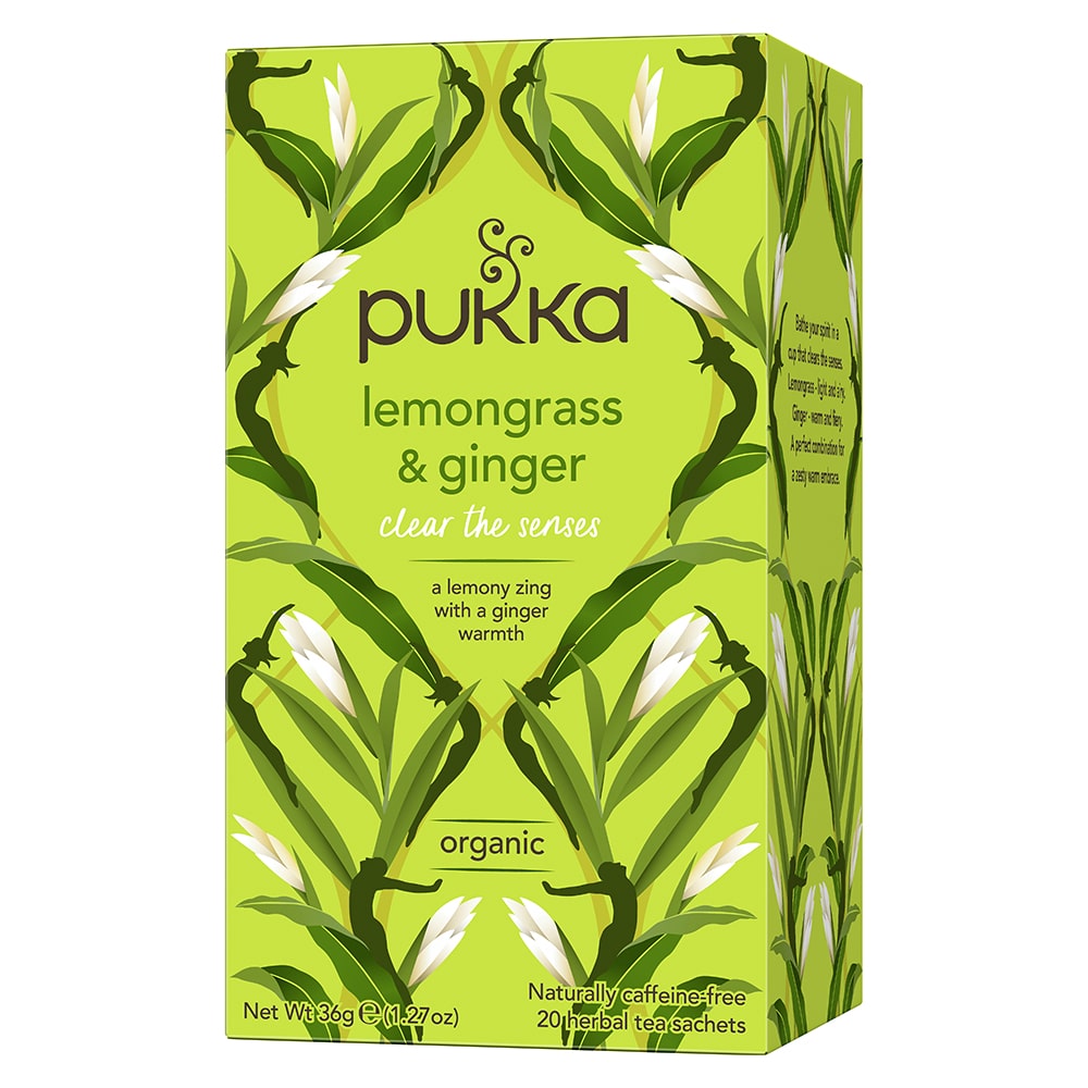 Pukka Citrongräs &amp; ingefära ekologiskt - 20 st - bokstavste