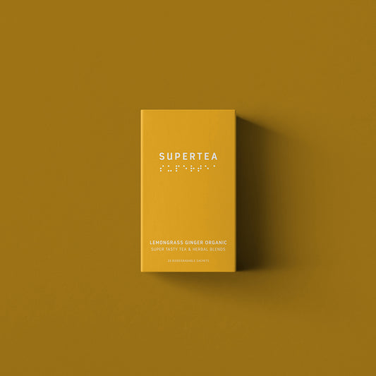 Supertea, Citrongräs ingefära ekologisk - 20 st - bokstavste