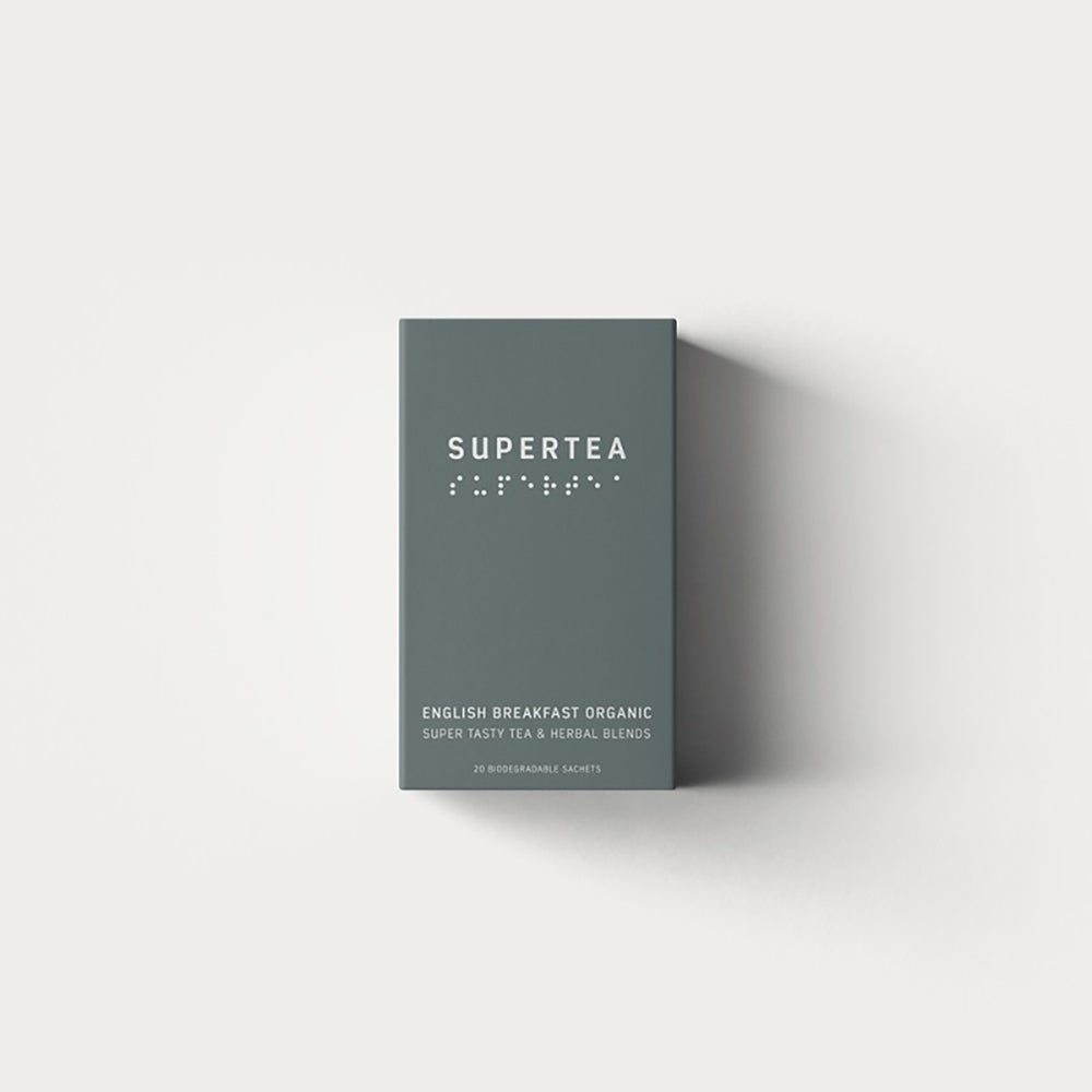Supertea, engelsk frukost ekologisk - 20 st - bokstavste
